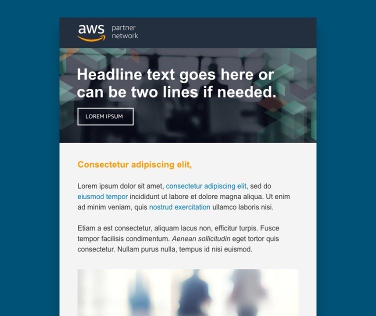 Amazon AWS Pardot Email and Landing Page Templates