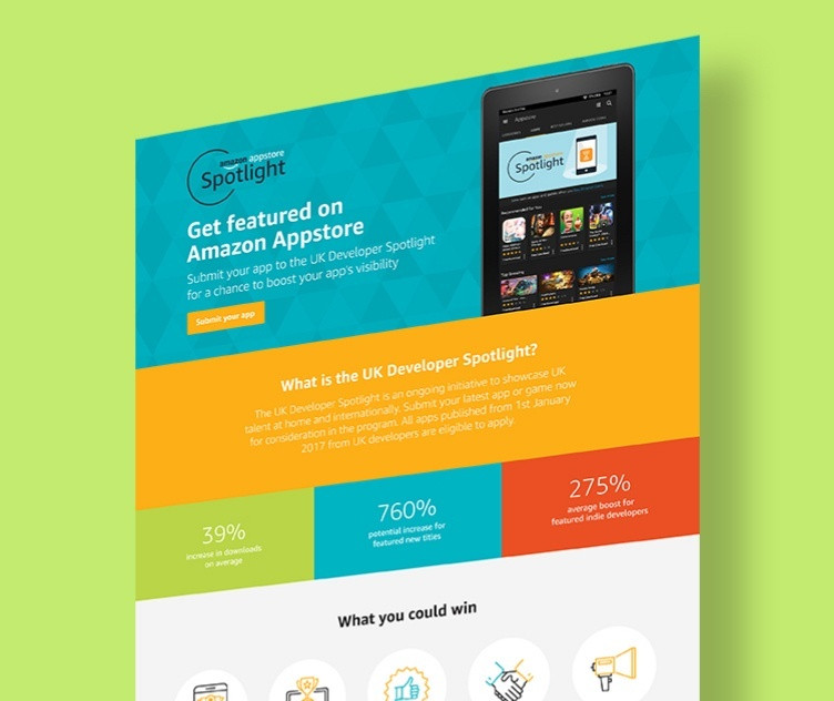 Amazon Appstore Pardot Landing Page